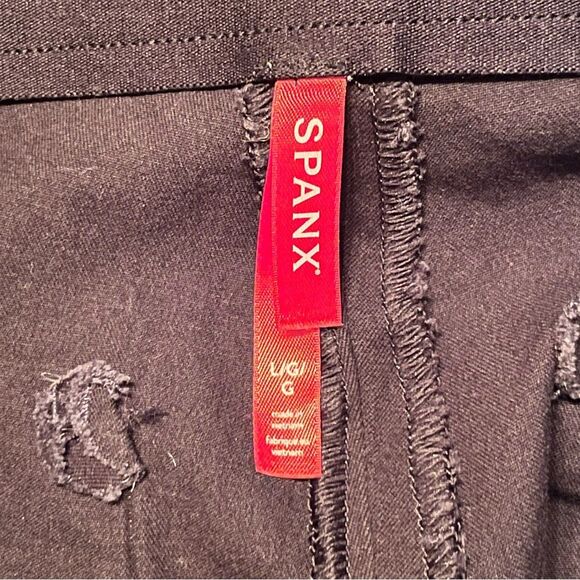 SPANX On-the-Go Ankle Slim Straight Size Large Black Classic Stretch Control - Picture 5 of 7